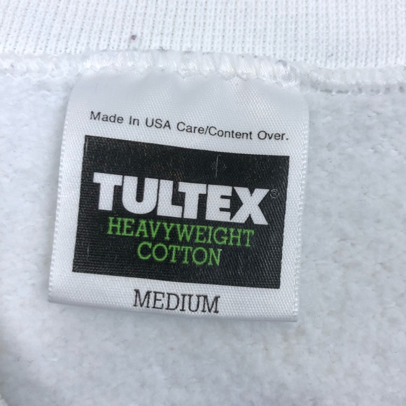 Vintage 90s Tultex Heavyweight Cotton Crewneck Sz M - Picture 8 of 11